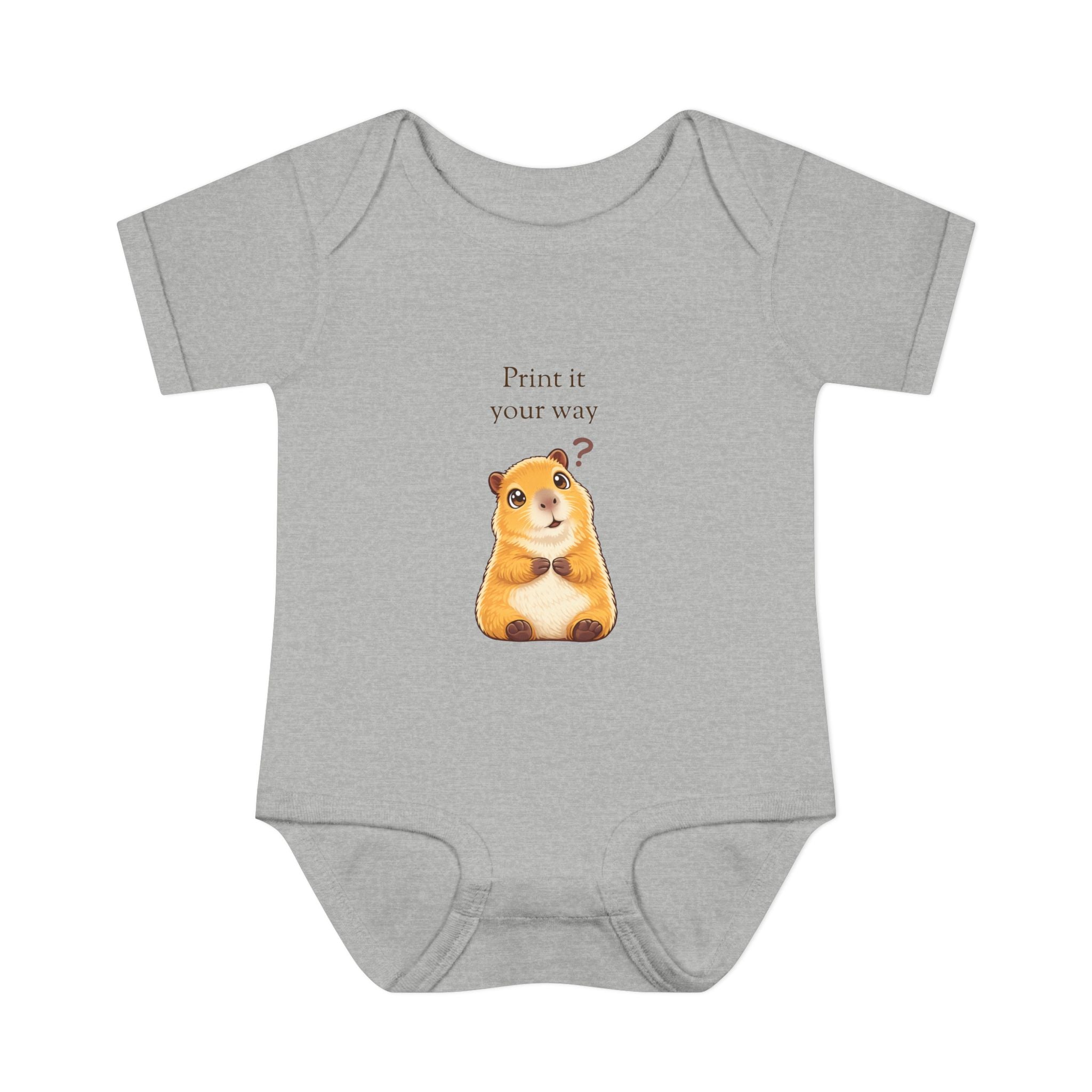 Curious Bashii Personalized Baby Bodysuit “Curious, Not Clueless” Back Print