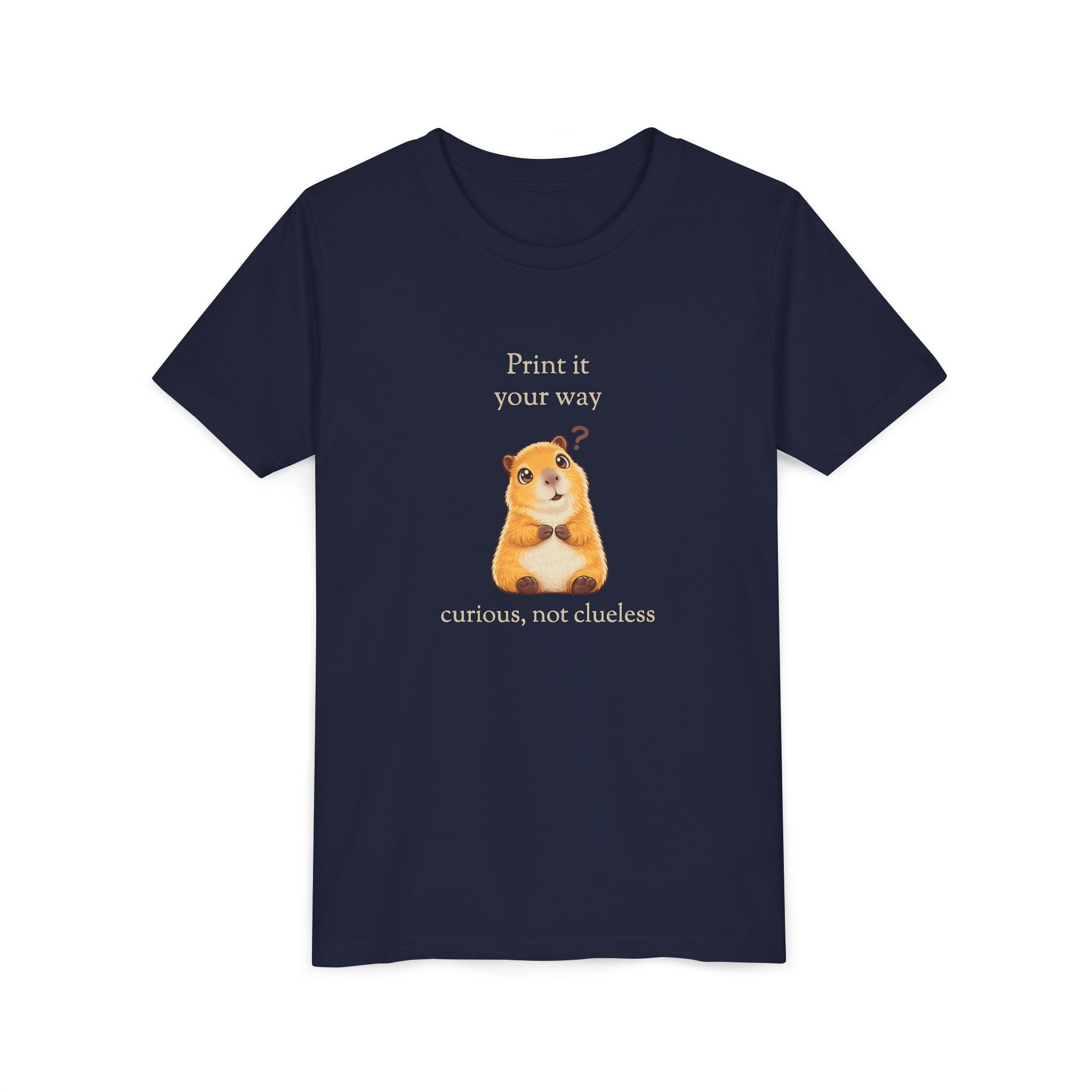 Curious Bashii Personalized Kids Tee — “Curious, Not Clueless” Youth Shirt