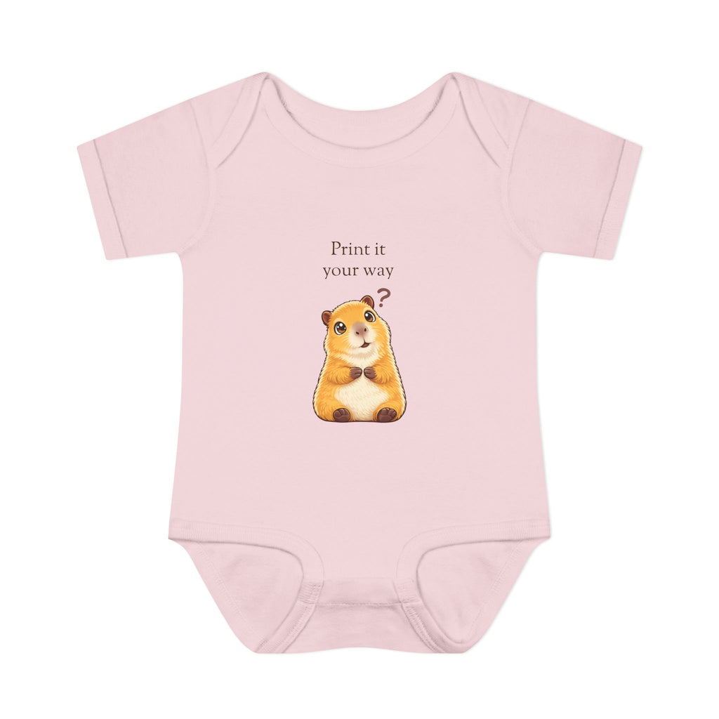 Curious Bashii Personalized Baby Bodysuit “Curious, Not Clueless” Back Print