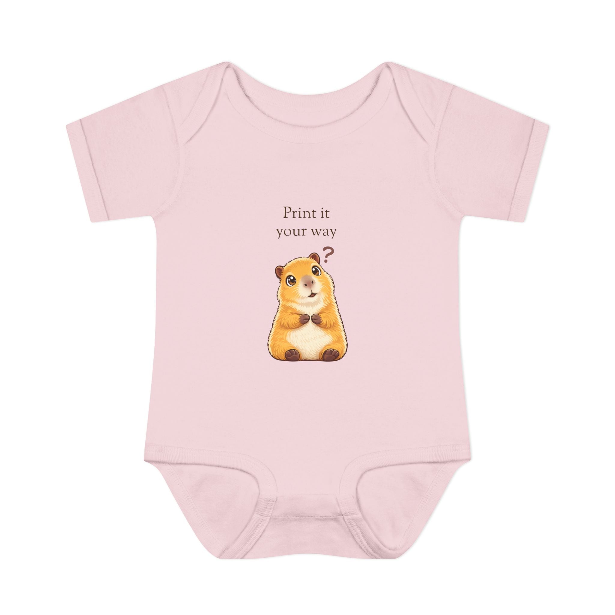 Curious Bashii Personalized Baby Bodysuit “Curious, Not Clueless” Back Print