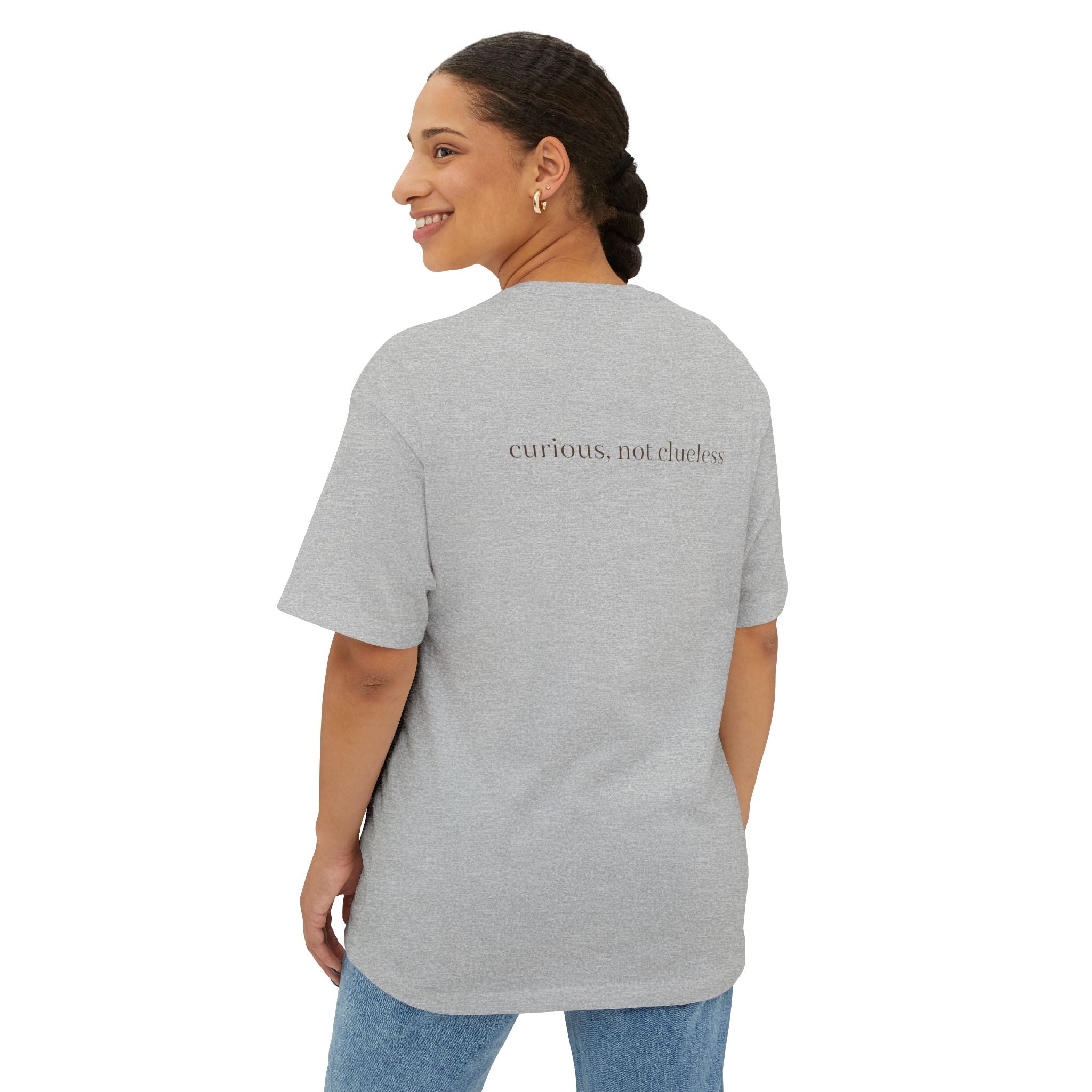 Curious Bashii Pocket Tee “Curious, Not Clueless” Unisex T-Shirt