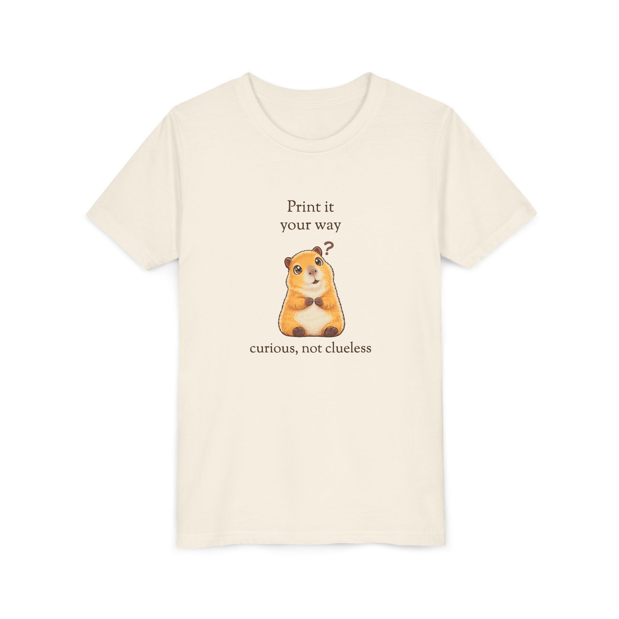 Curious Bashii Personalized Kids Tee — “Curious, Not Clueless” Youth Shirt