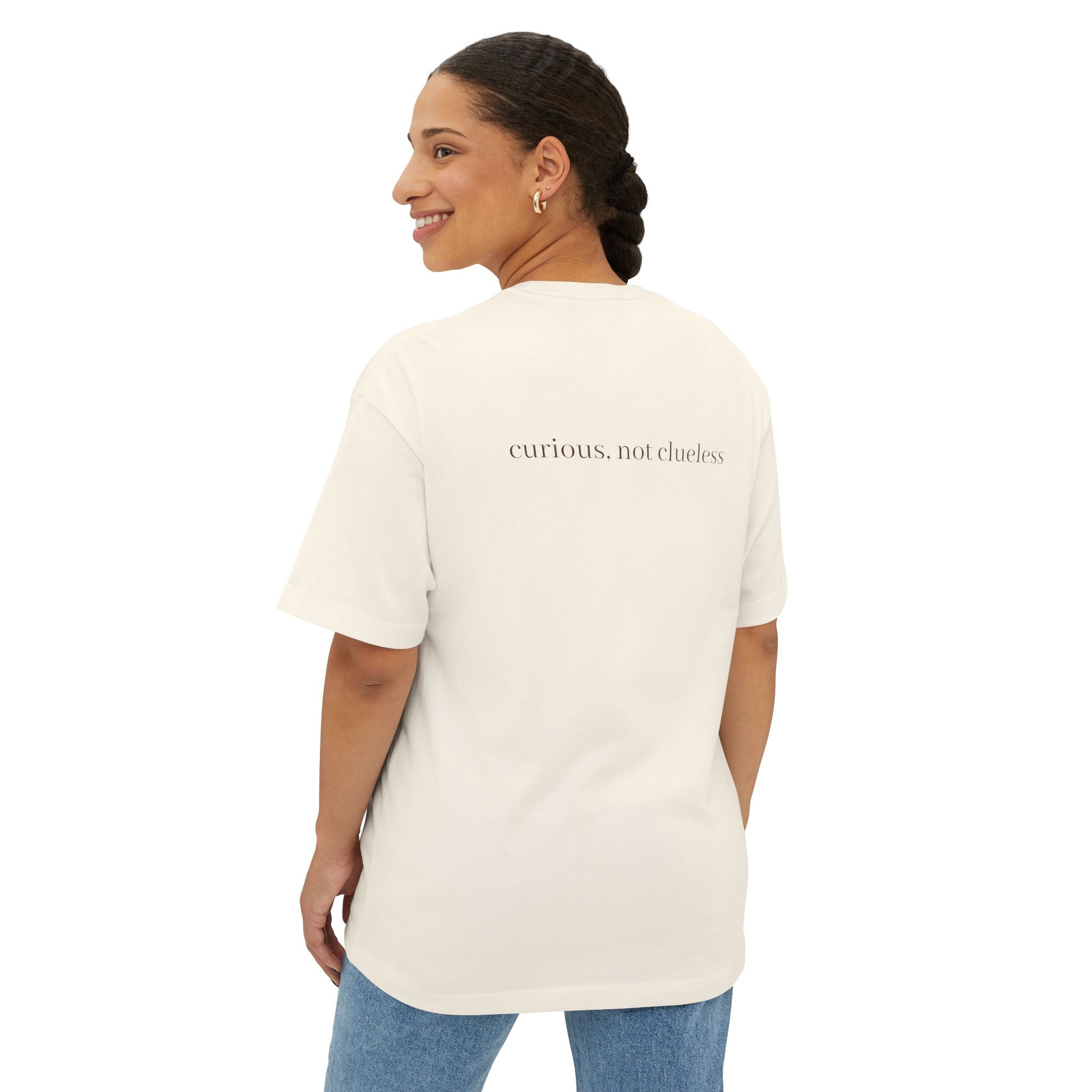 Curious Bashii Pocket Tee “Curious, Not Clueless” Unisex T-Shirt