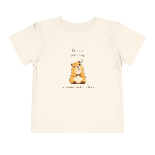 Curious Bashii Personalized Toddler Tee “Curious, Not Clueless”