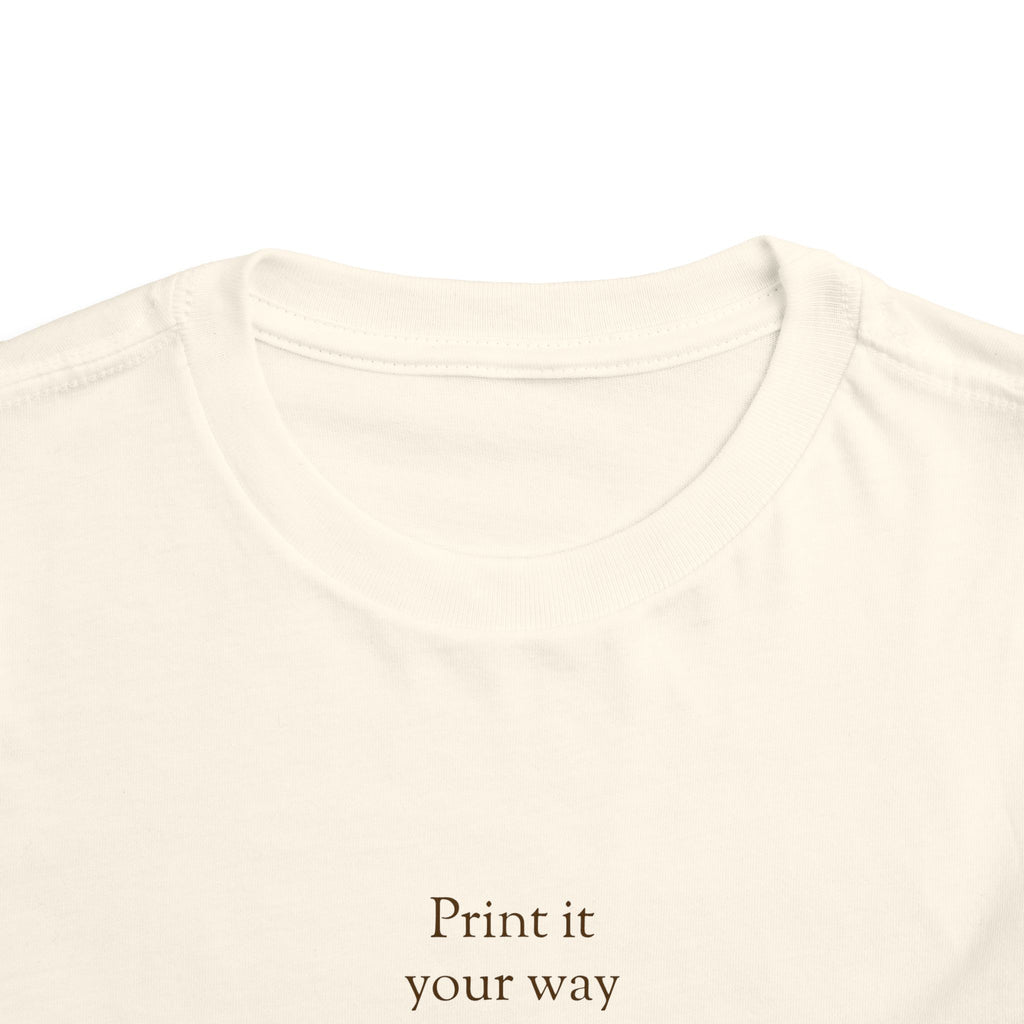 Curious Bashii Personalized Toddler Tee “Curious, Not Clueless”