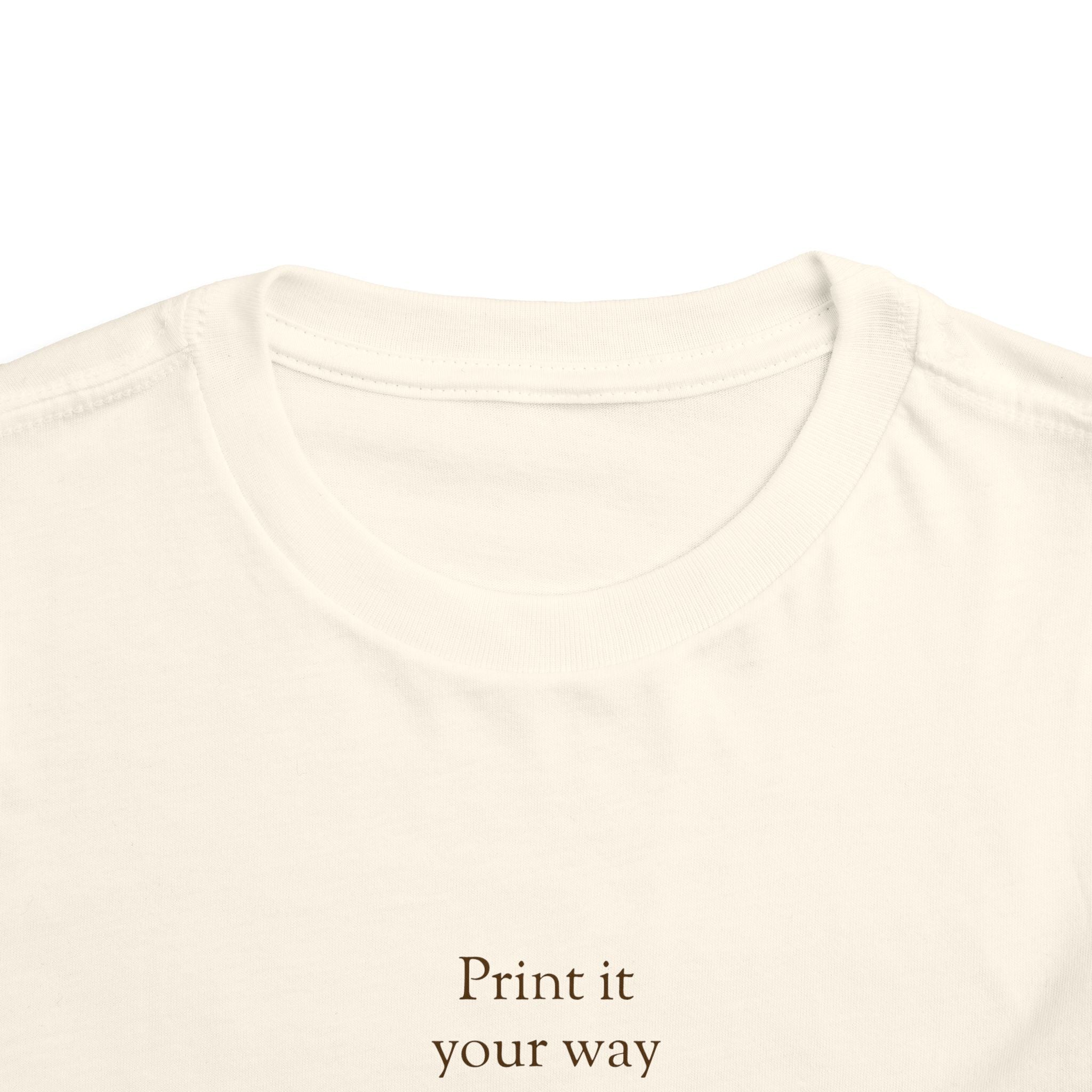 Curious Bashii Personalized Toddler Tee “Curious, Not Clueless”