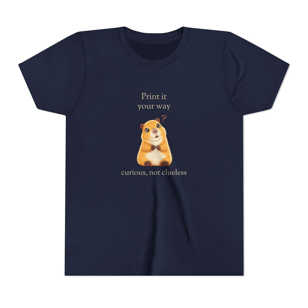Curious Bashii Personalized Kids Tee — “Curious, Not Clueless” Youth Shirt