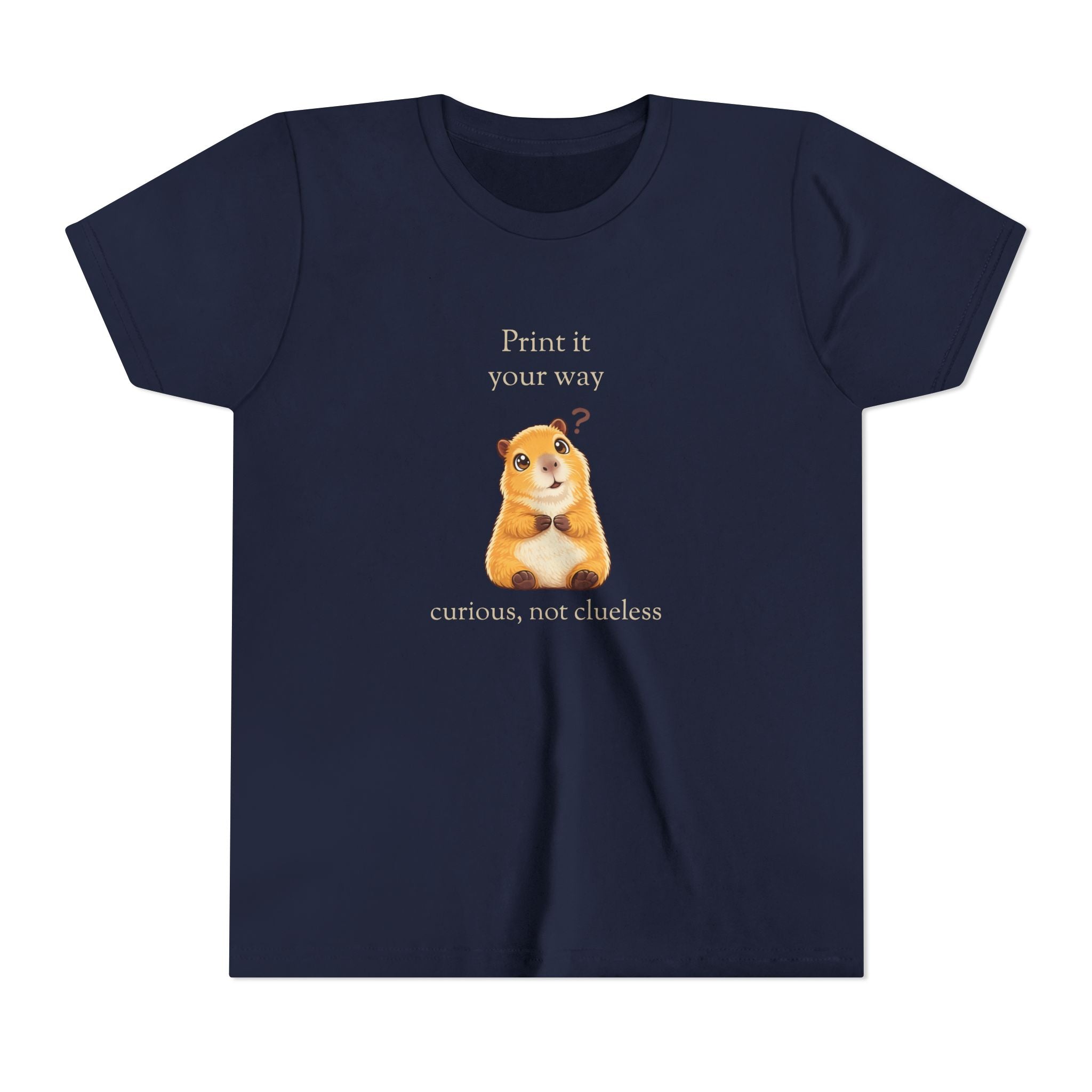 Curious Bashii Personalized Kids Tee — “Curious, Not Clueless” Youth Shirt