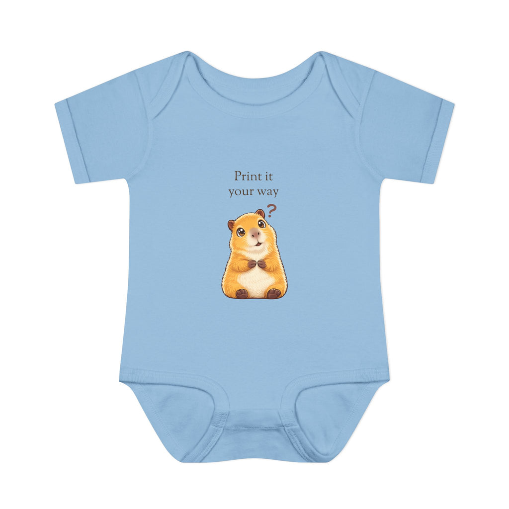 Curious Bashii Personalized Baby Bodysuit “Curious, Not Clueless” Back Print