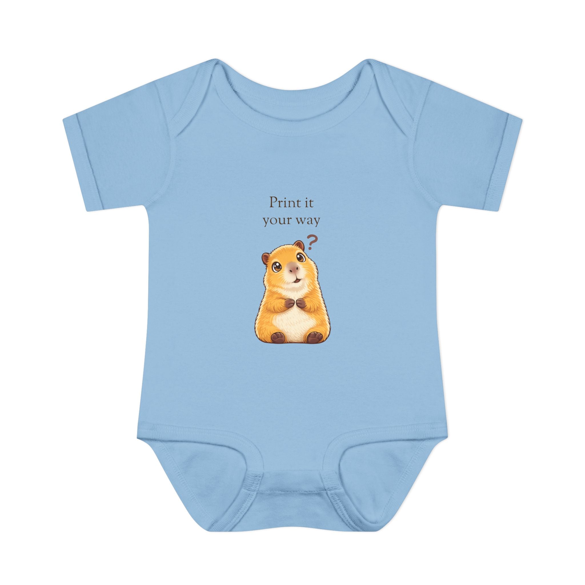 Curious Bashii Personalized Baby Bodysuit “Curious, Not Clueless” Back Print