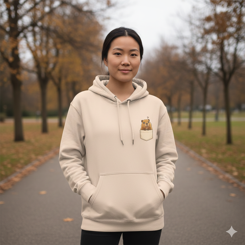 Curious Bashii Hoodie “Curious, Not Clueless” Unisex Fleece