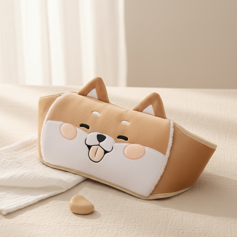 Styled beige dog waist band